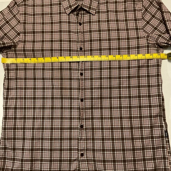 Hugo Boss Men’s Slim Fit Plaid Button Up Shirt Brown Long Sleeve - Picture 4 of 11